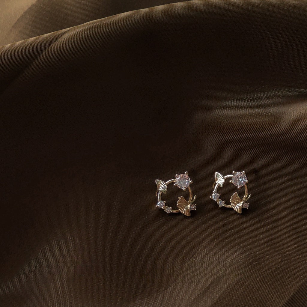 Sparkling Wreath Wonder, Studs or Clip-Ons (No Piercing Needed!)