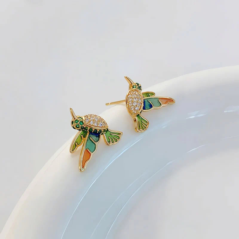 Hummingbird Stud Earrings