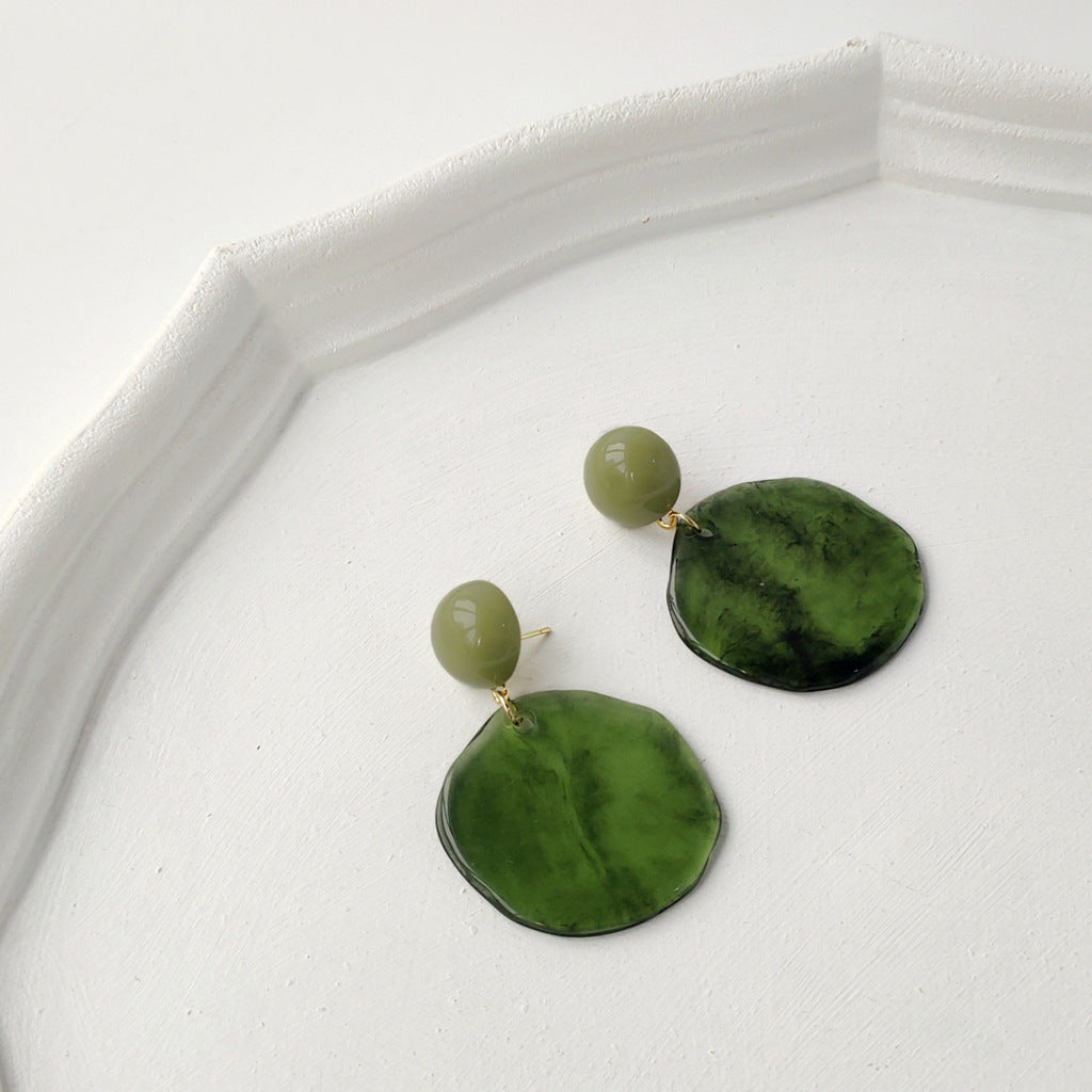 Watercolor Splash Stud Drops