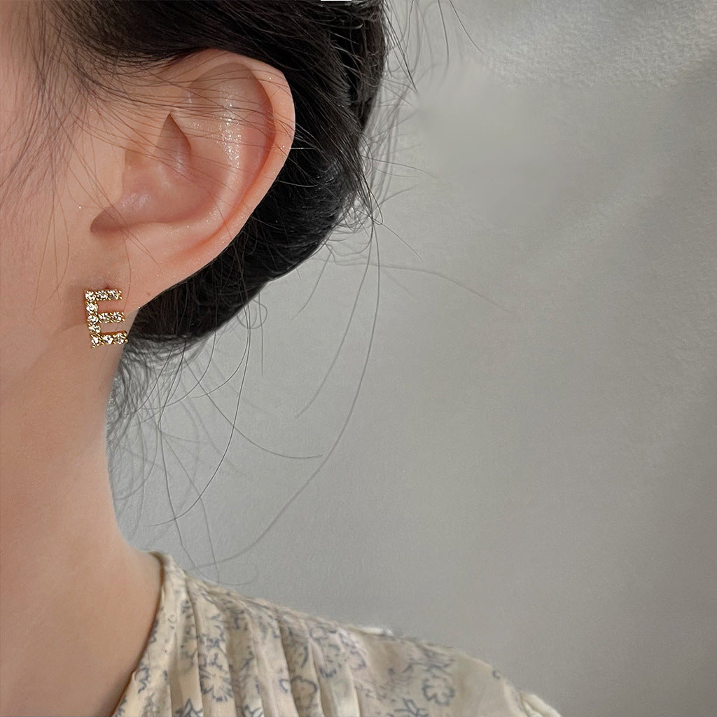 Sparkling Initial Studs