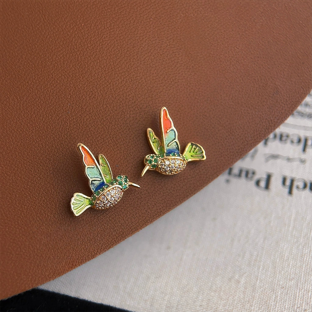 Hummingbird Stud Earrings