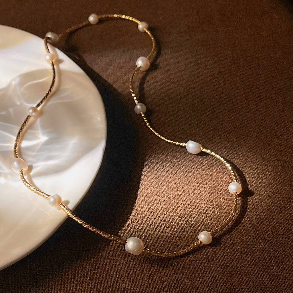 Twinkling Pearl Whisper Bracelet & Necklace