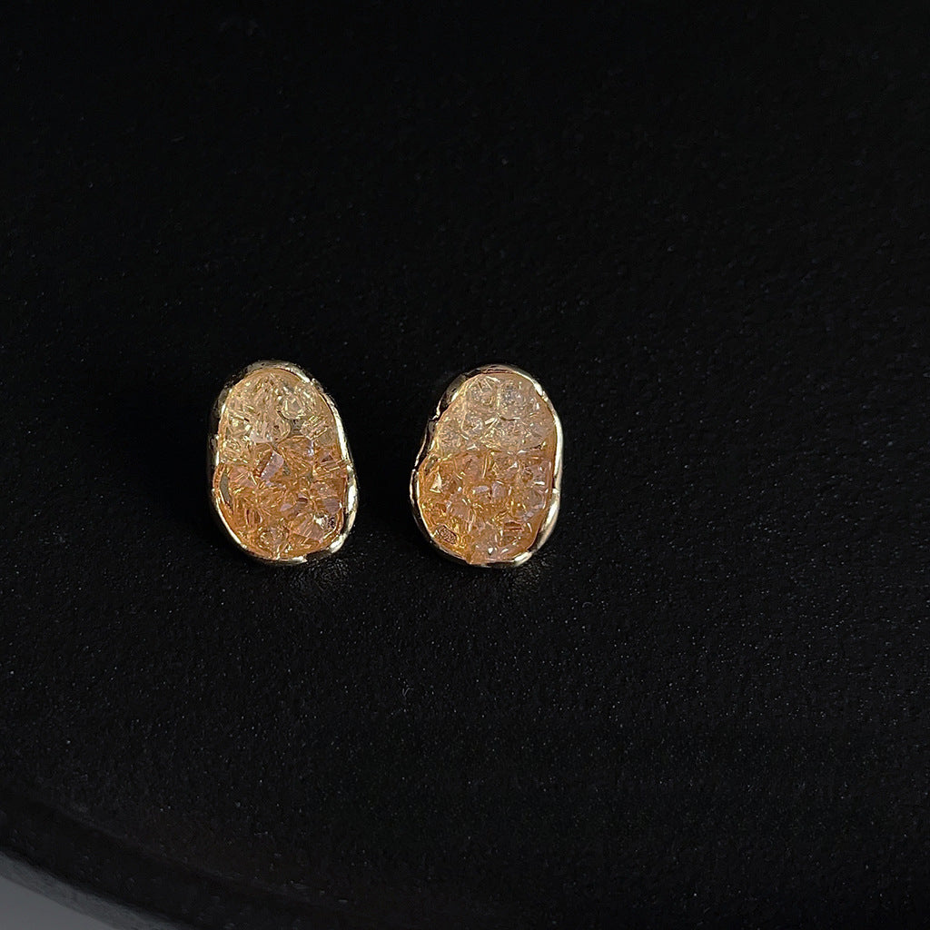 Gemstone Geode Studs