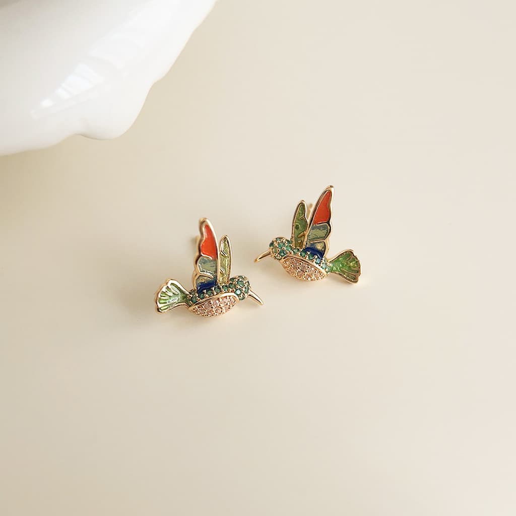 Hummingbird Stud Earrings