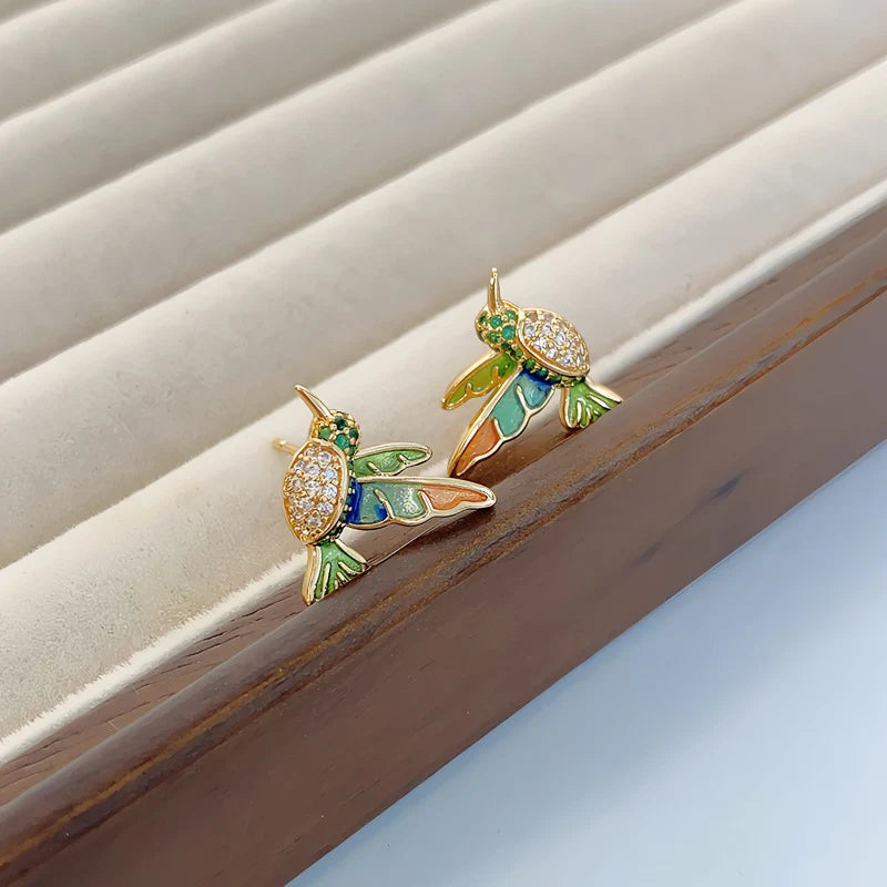 Hummingbird Stud Earrings