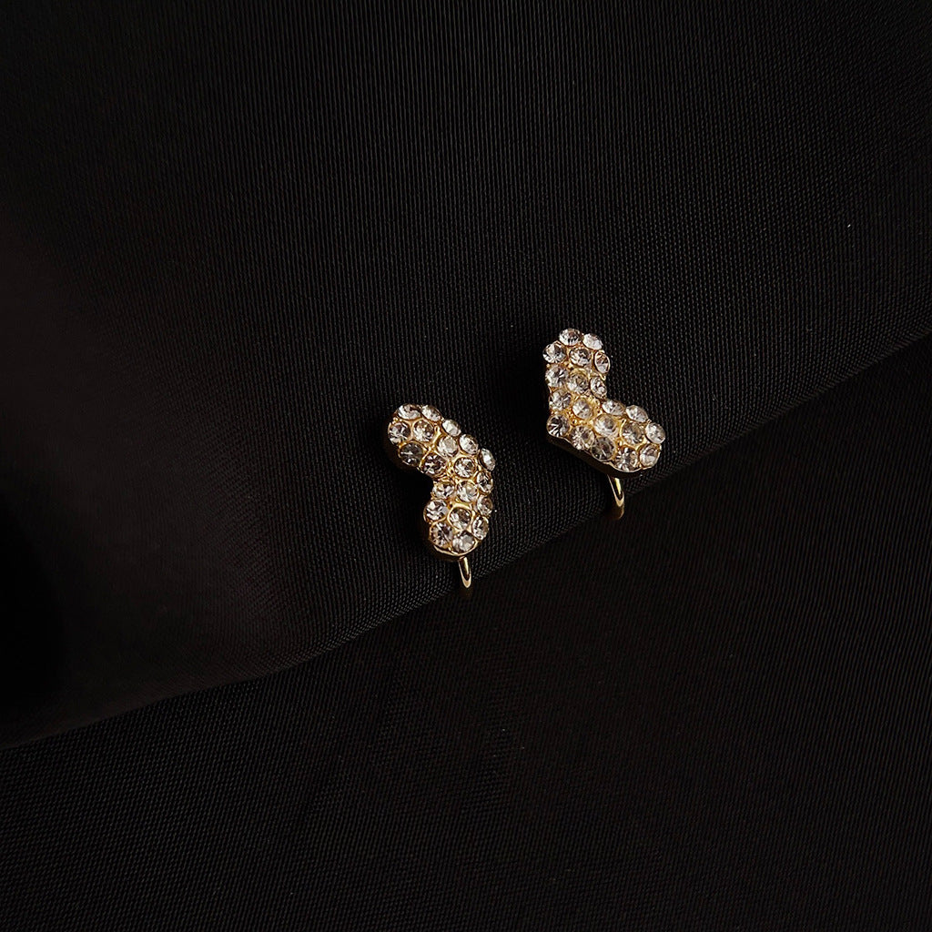 Sparkling Heart Hug Clip-Ons (No Piercings Needed!)