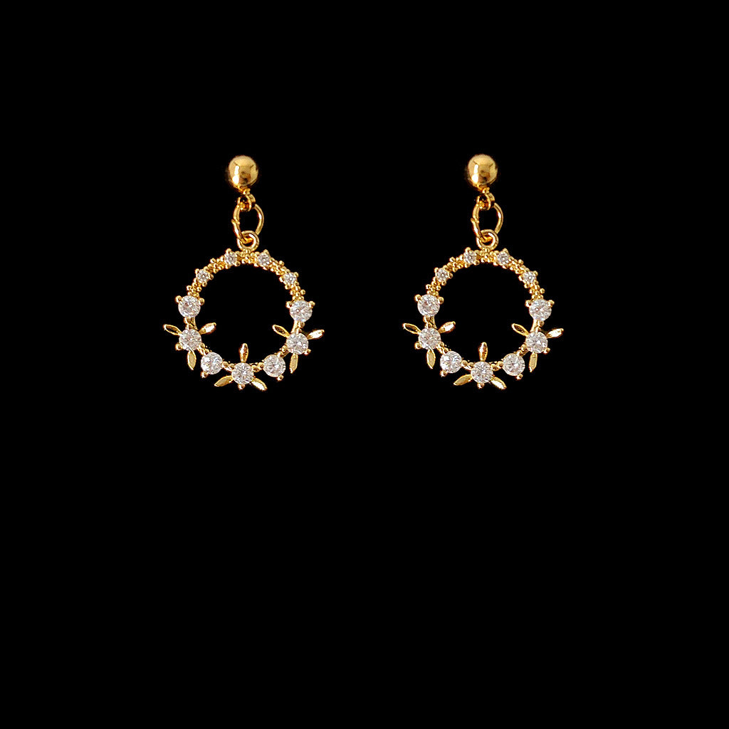 Twinkling Starry Circle Earrings (Stud or Clip-On!)