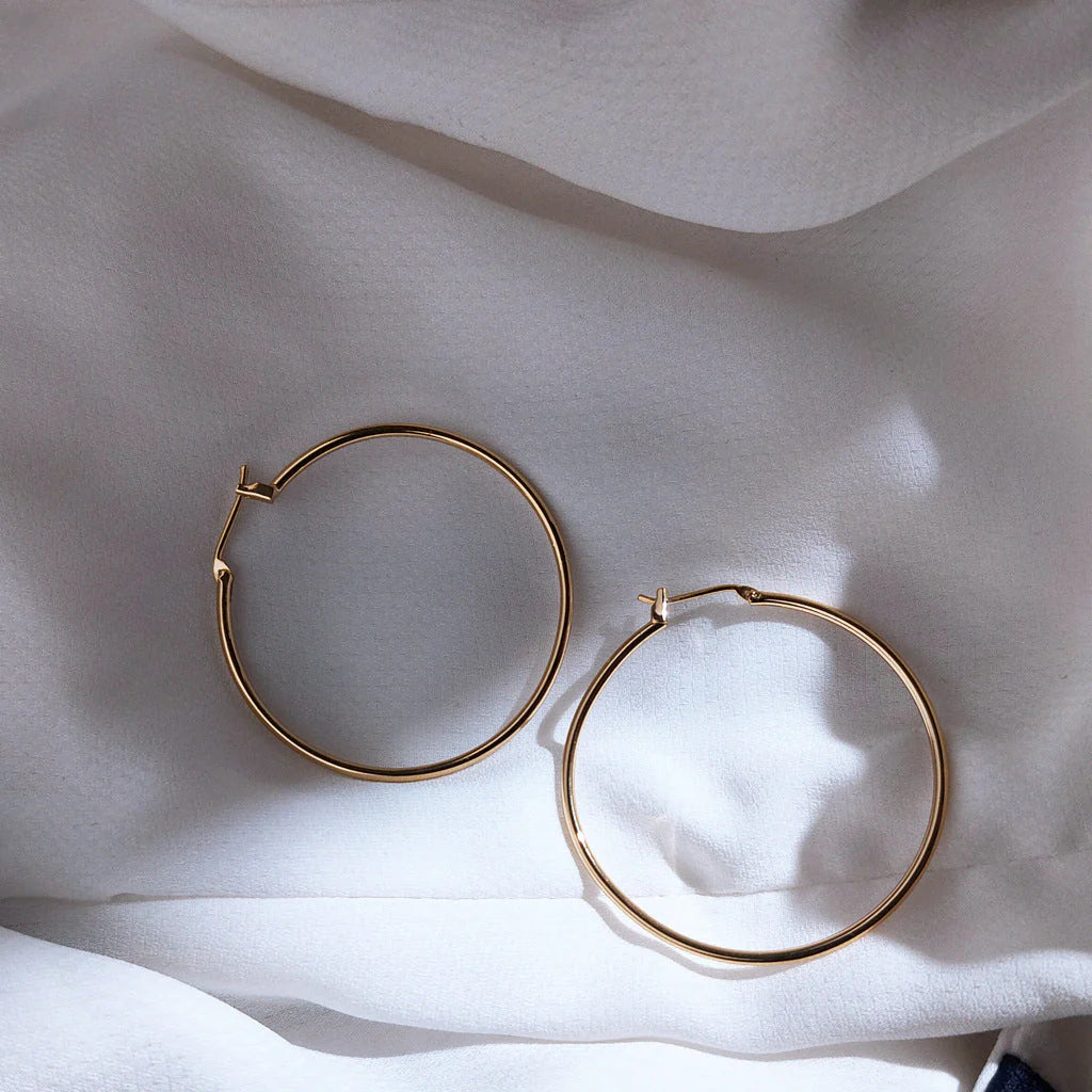 Classic Gold Hoop Earrings