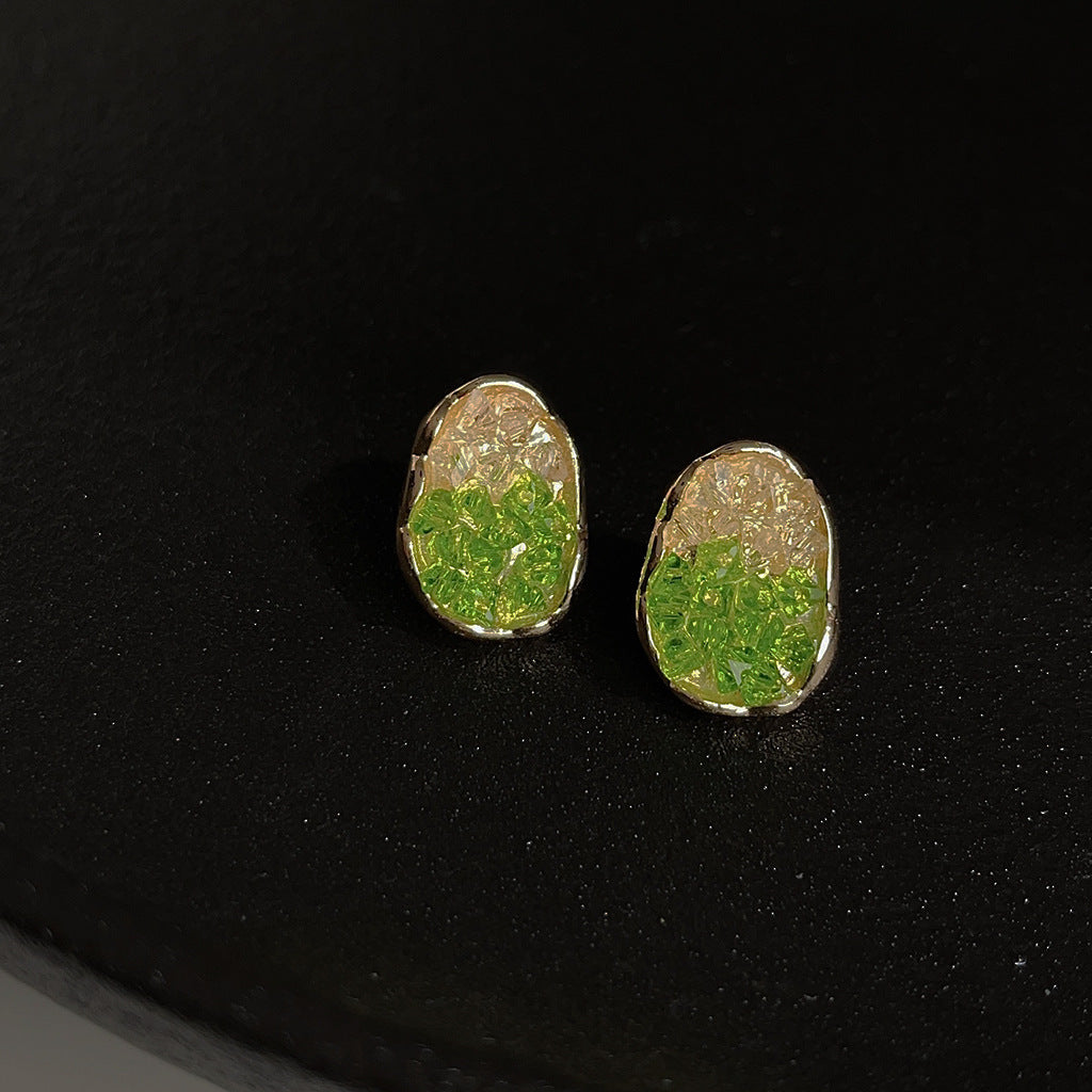 Gemstone Geode Studs