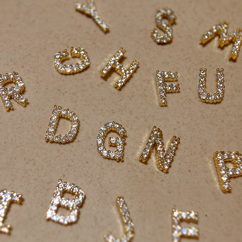 Sparkling Initial Studs