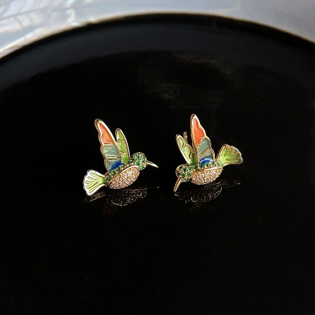 Hummingbird Stud Earrings