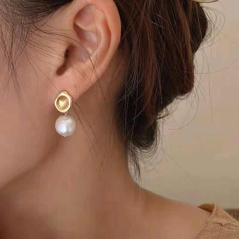 Baroque Pearl Drop Earrings