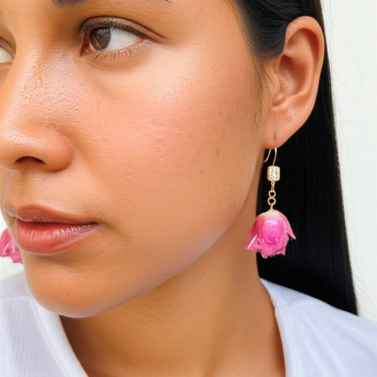 Real Rosebuds Earrings