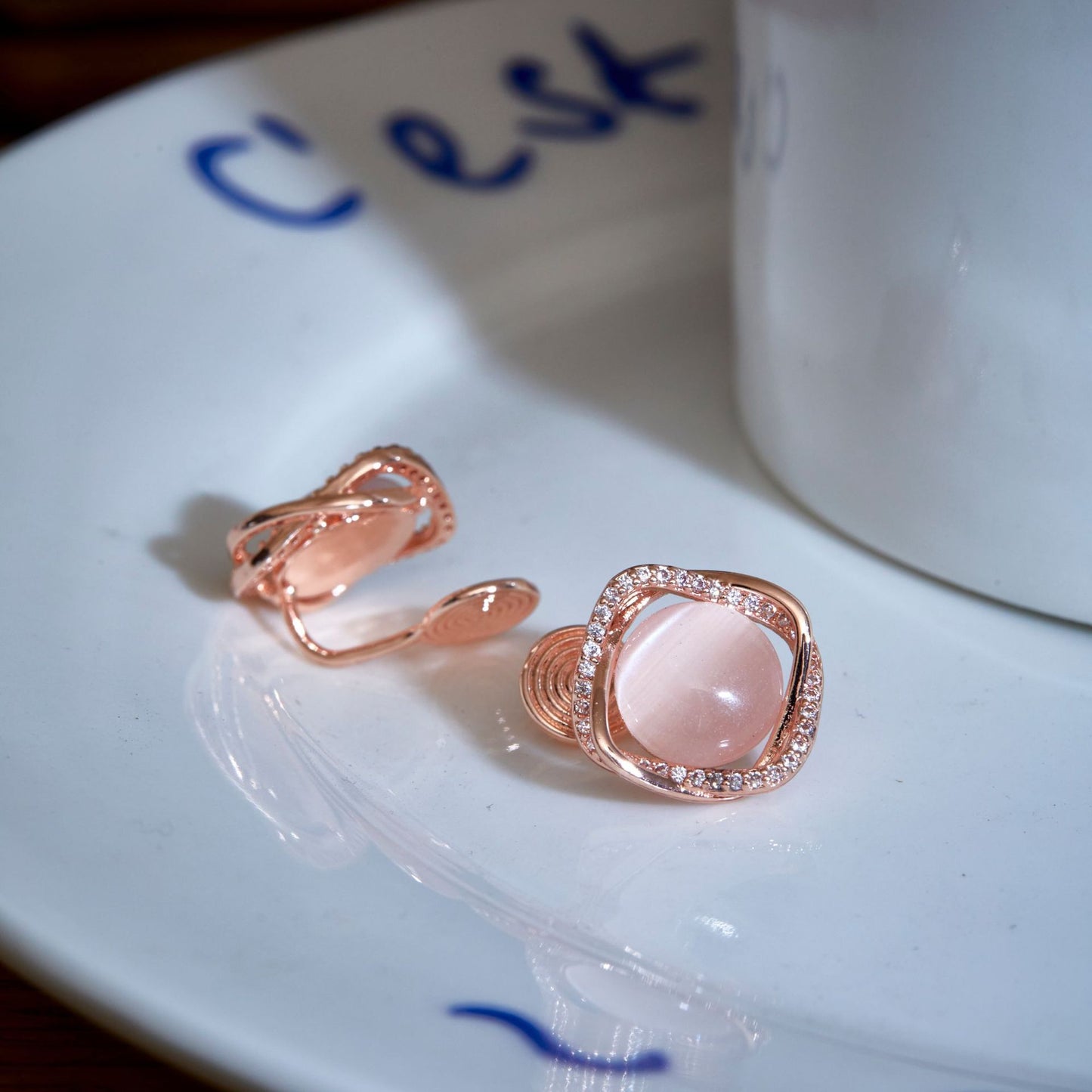Purr-fect Opal Glow Earrings (Stud or Clip-On!)