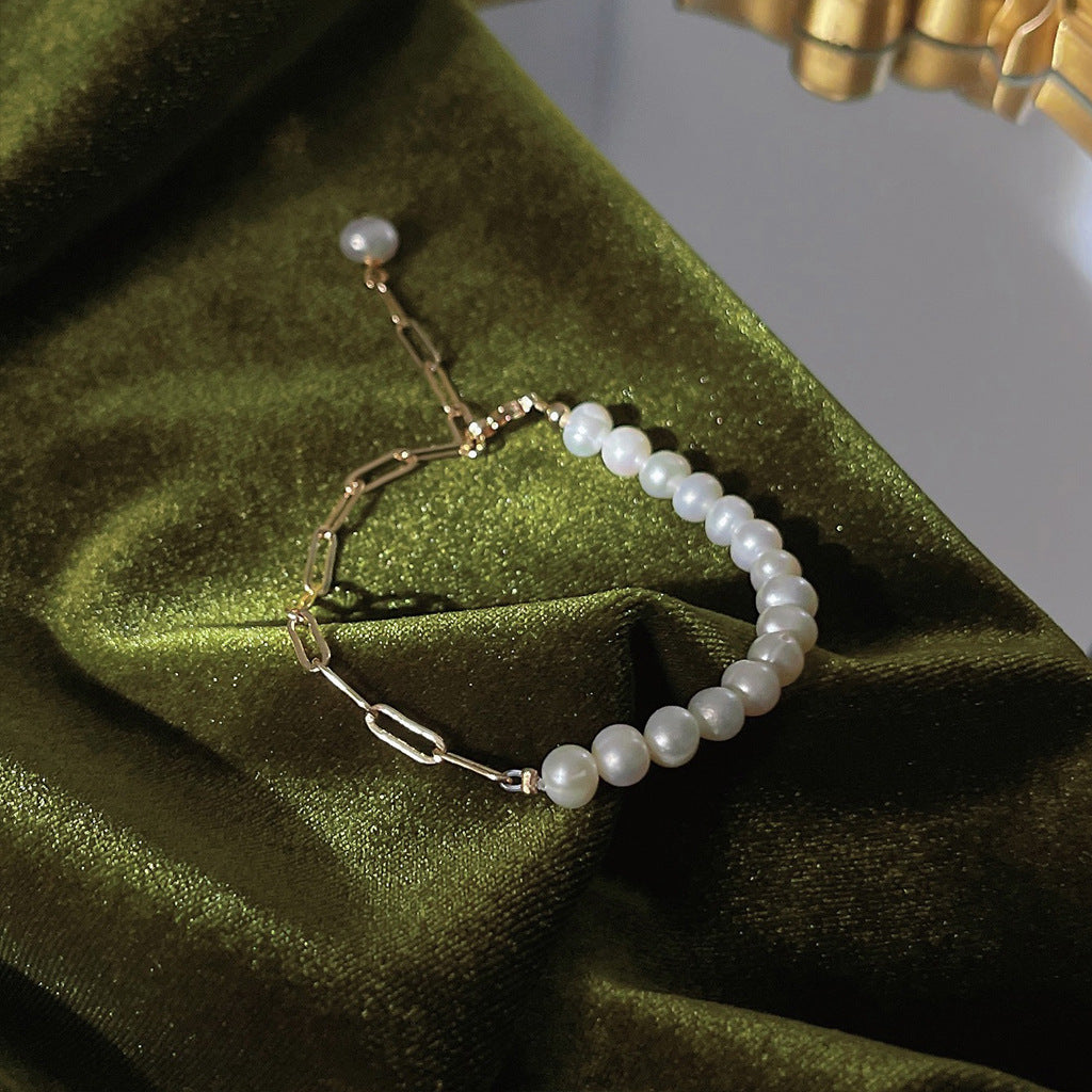 Freshwater Pearl Chain Bracelet