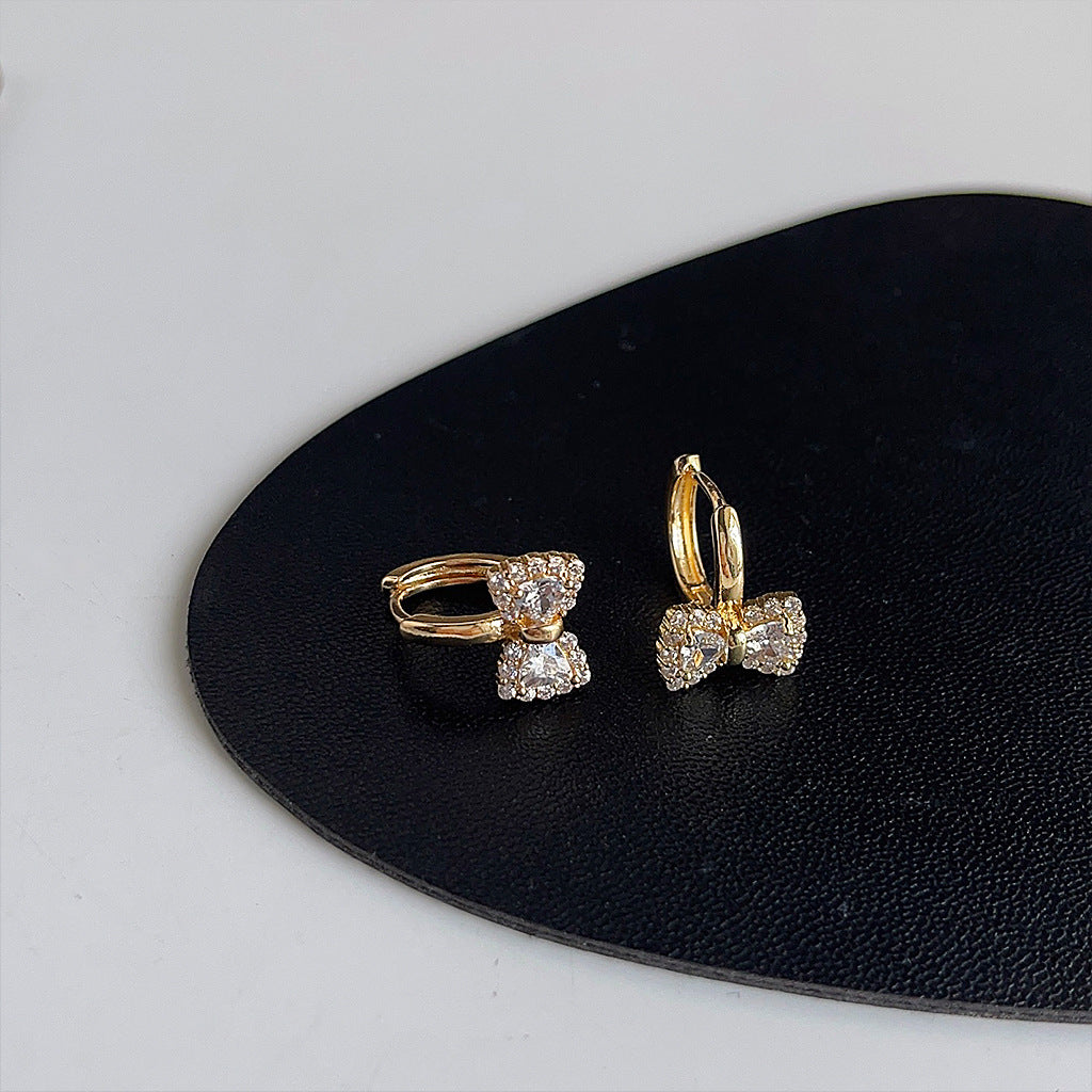 Bow Huggie Ear Cuffs