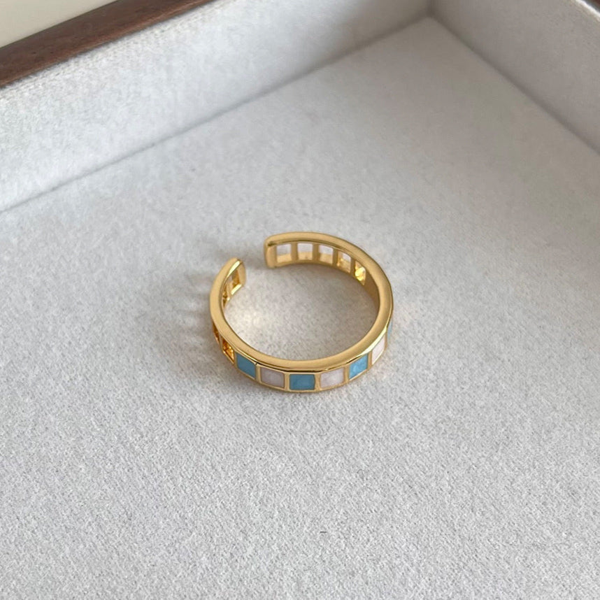 Checkerboard Chic Ring