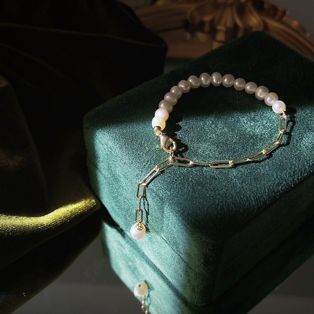 Freshwater Pearl Chain Bracelet