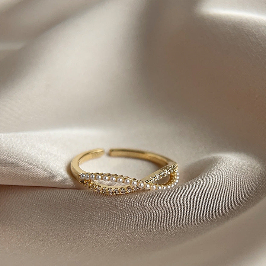 Gold Plated Adjustable Ring