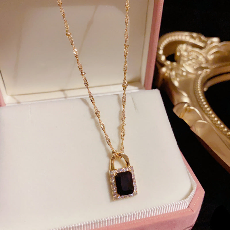 Locked in Sparkle Pendant Necklace