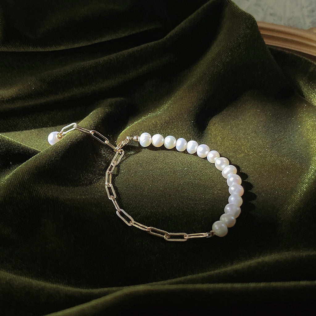 Freshwater Pearl Chain Bracelet