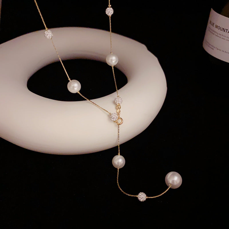 Dancing Pearl Sparkle Necklace