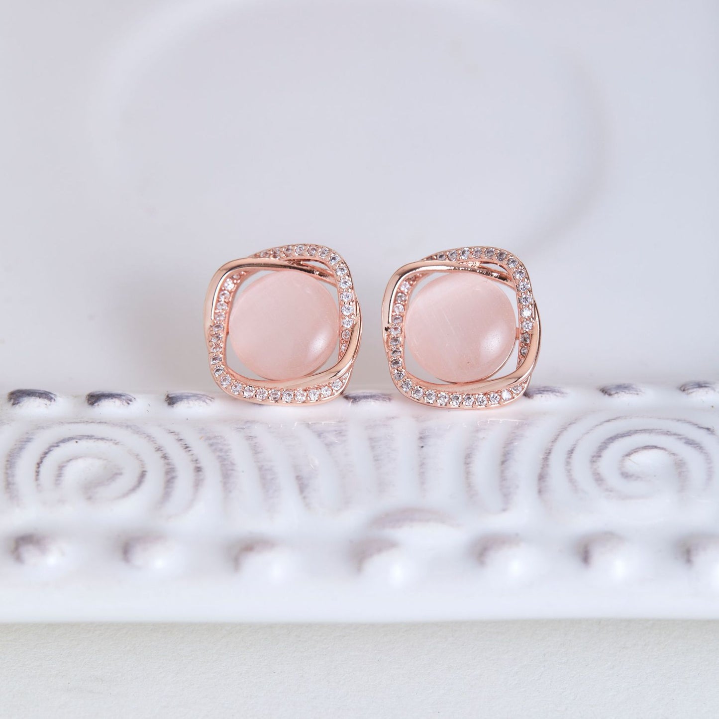 Purr-fect Opal Glow Earrings (Stud or Clip-On!)