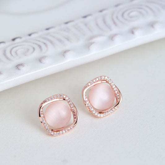 Purr-fect Opal Glow Earrings (Stud or Clip-On!)