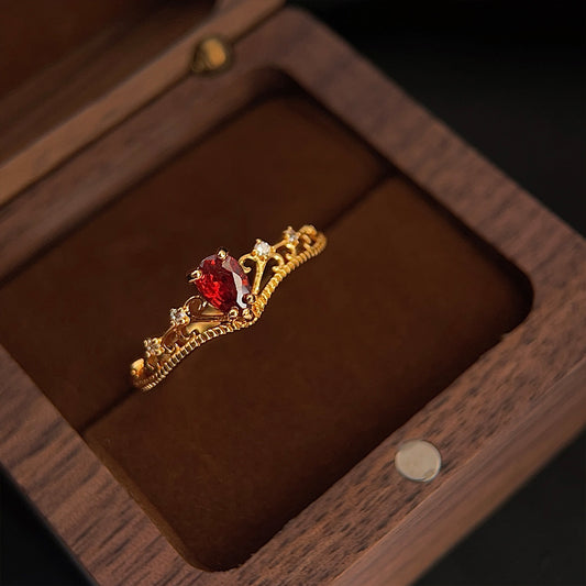 Garnet Tiara Ring Set