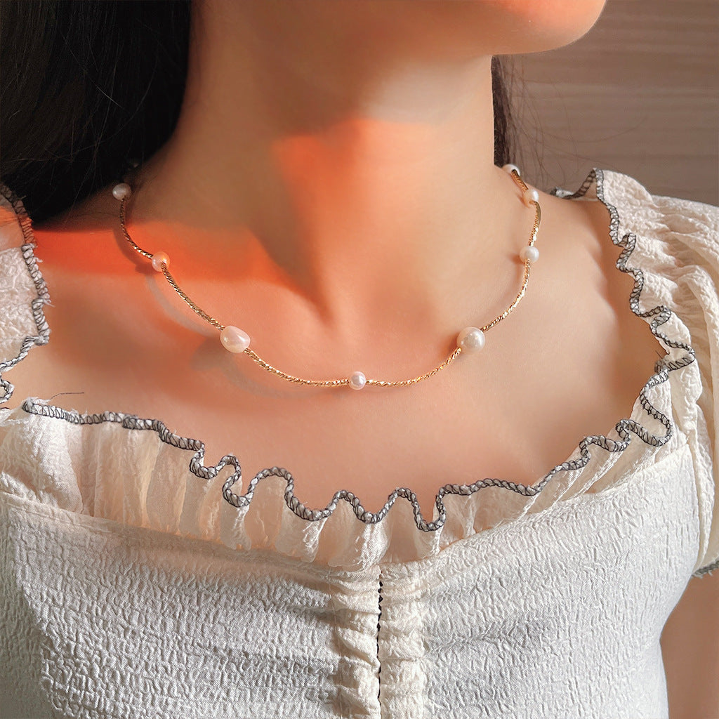 Twinkling Pearl Whisper Bracelet & Necklace