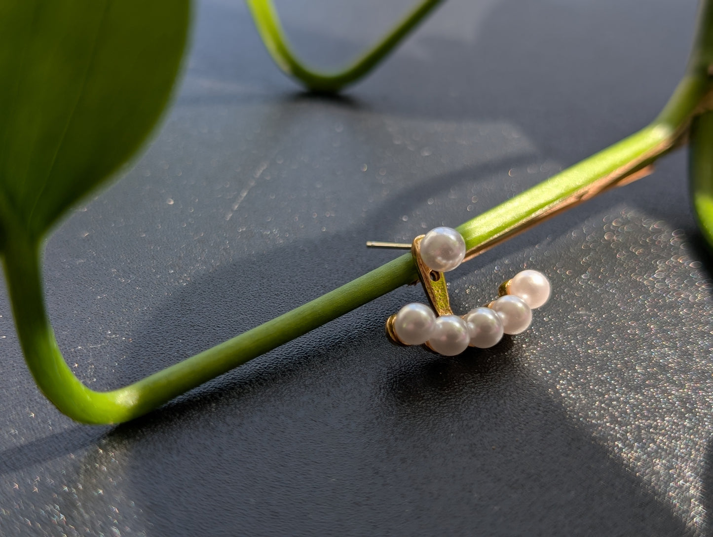 Sparkle Pearl Ear Jackets