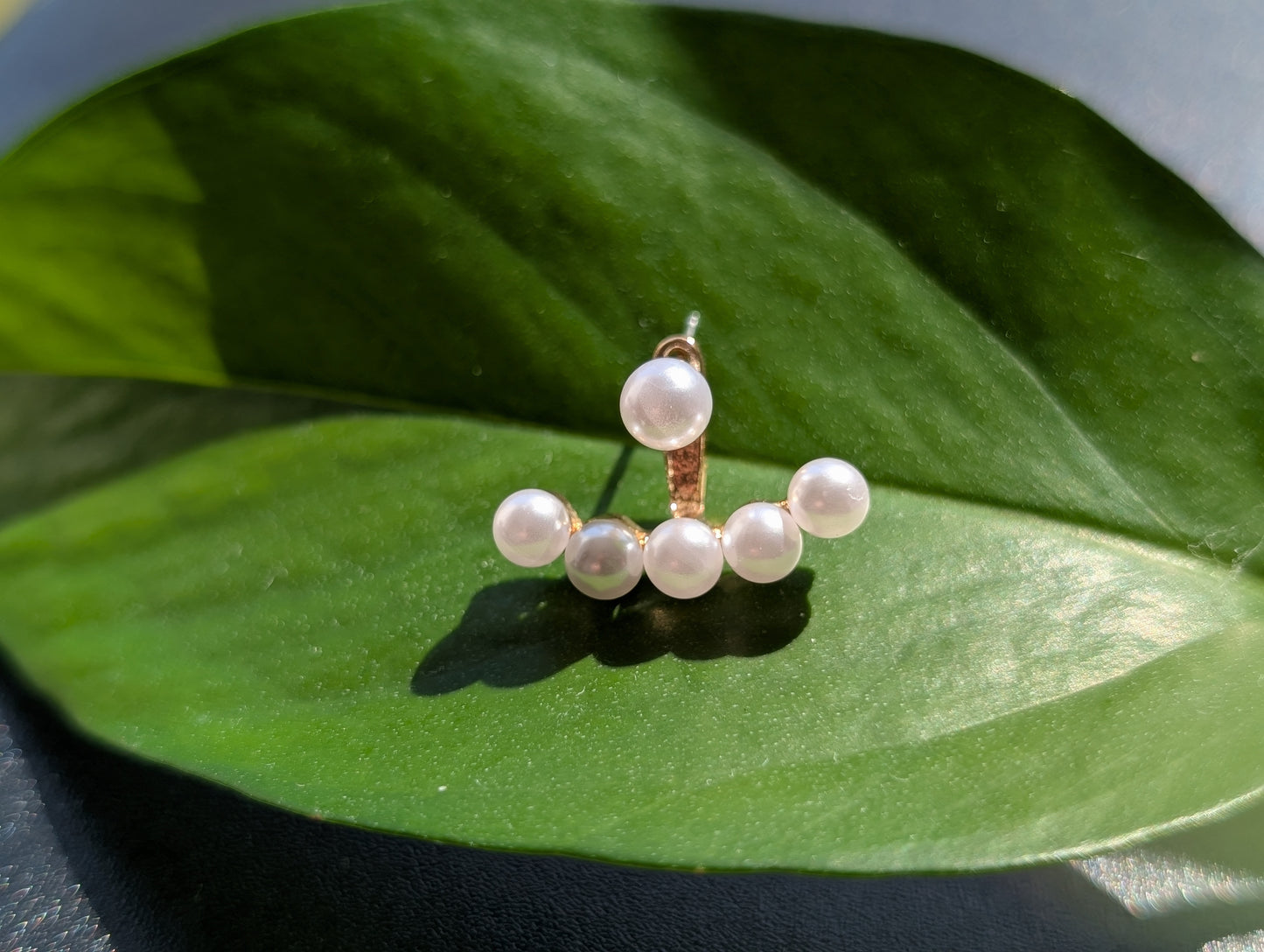 Sparkle Pearl Ear Jackets