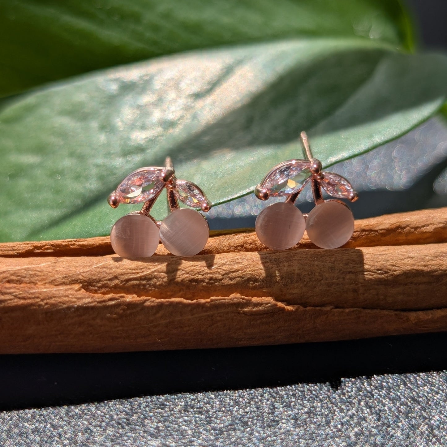 Cherry Opal Earring