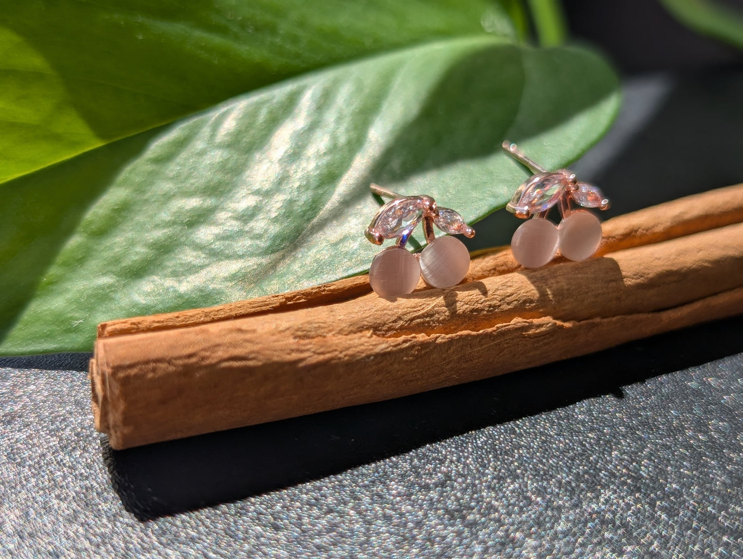 Cherry Opal Earring
