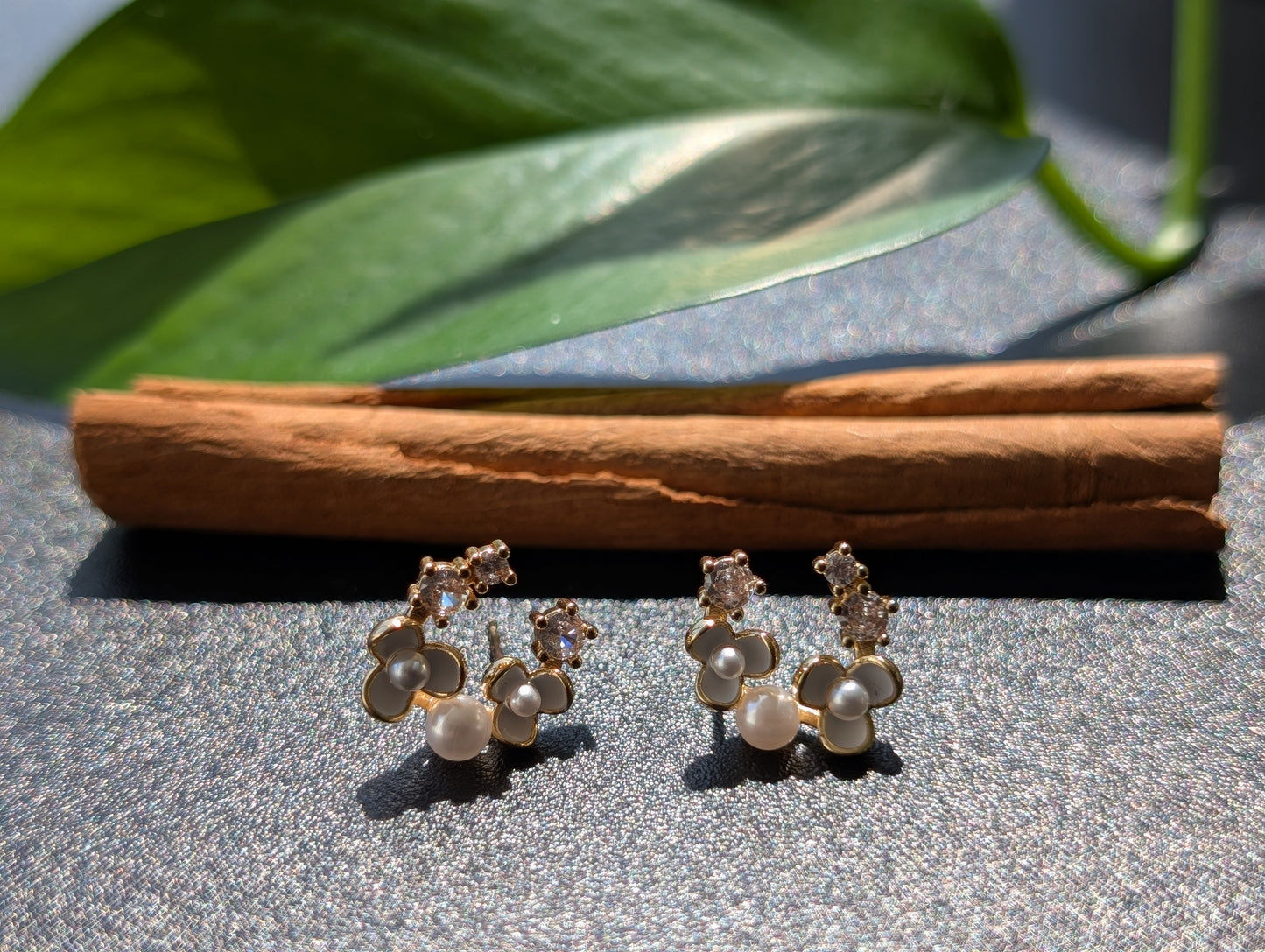 Blossom & Sparkle Ear Climbers