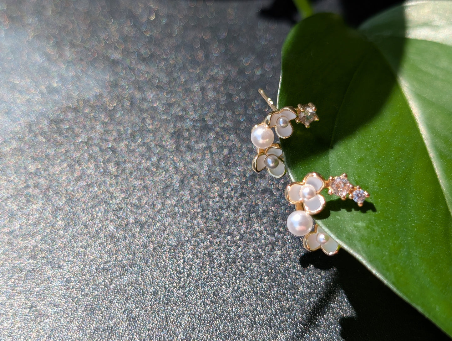 Blossom & Sparkle Ear Climbers
