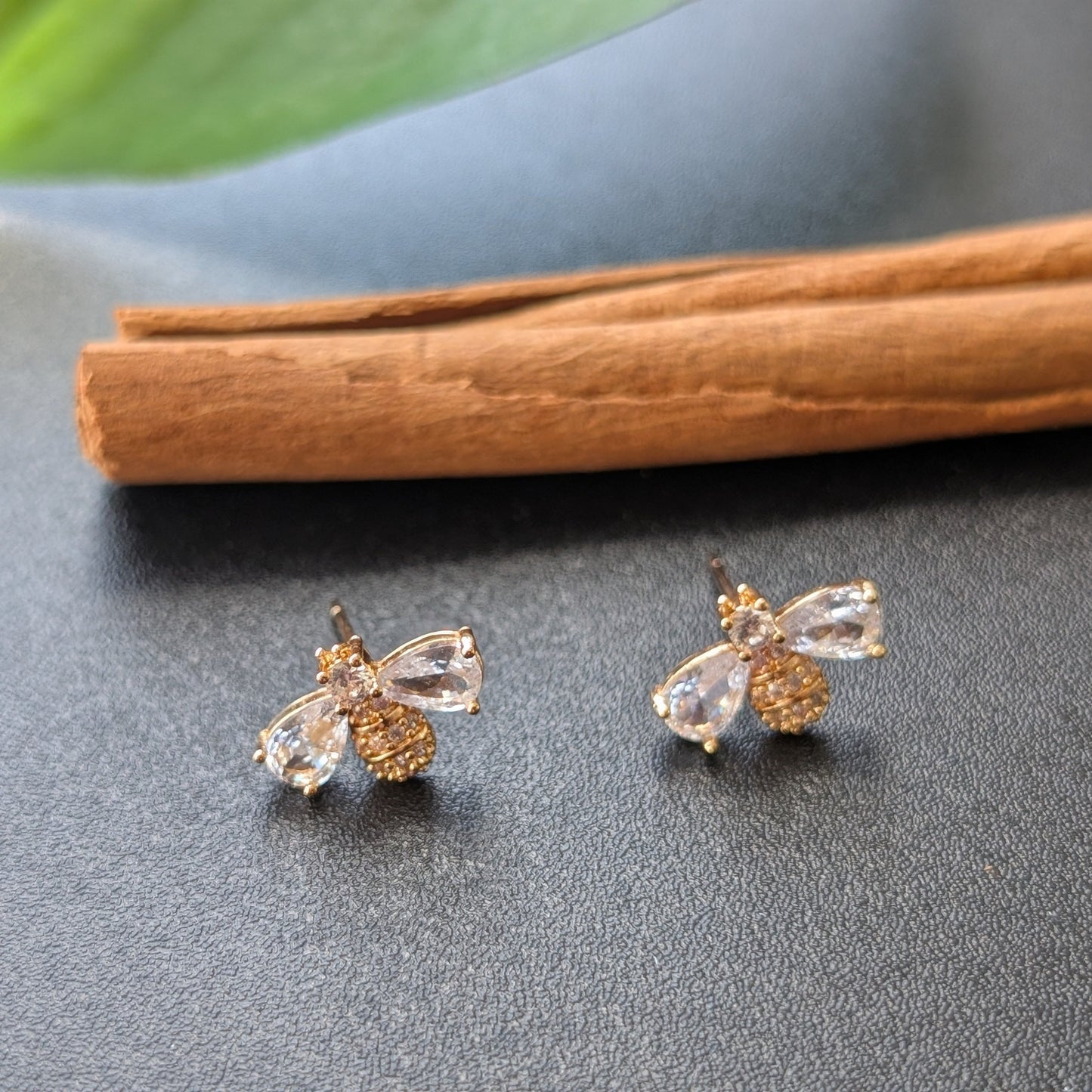 Bee Rhinestones Earrings