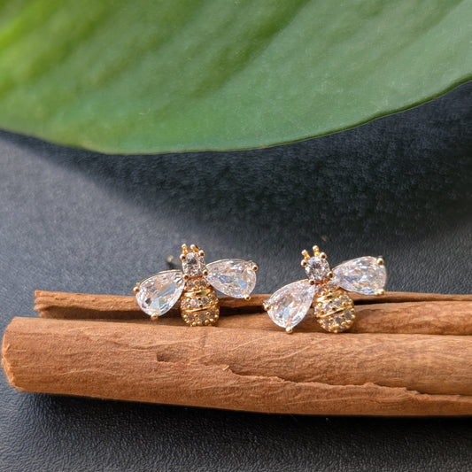 Bee Rhinestones Earrings