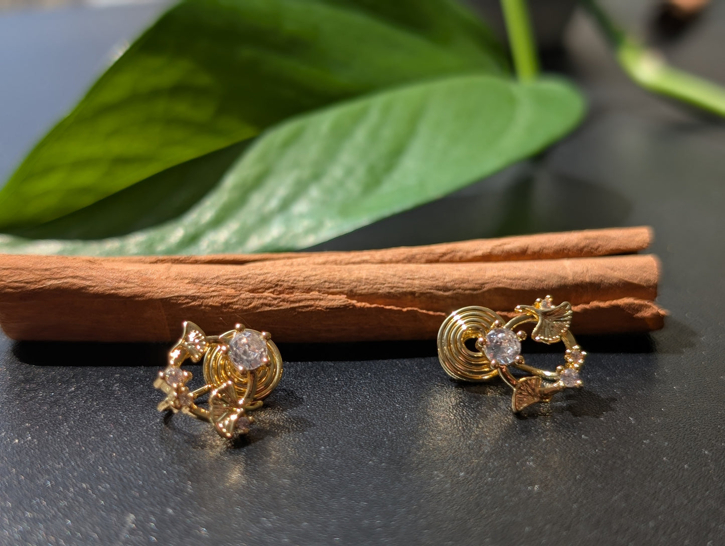 Sparkling Wreath Wonder, Studs or Clip-Ons (No Piercing Needed!)