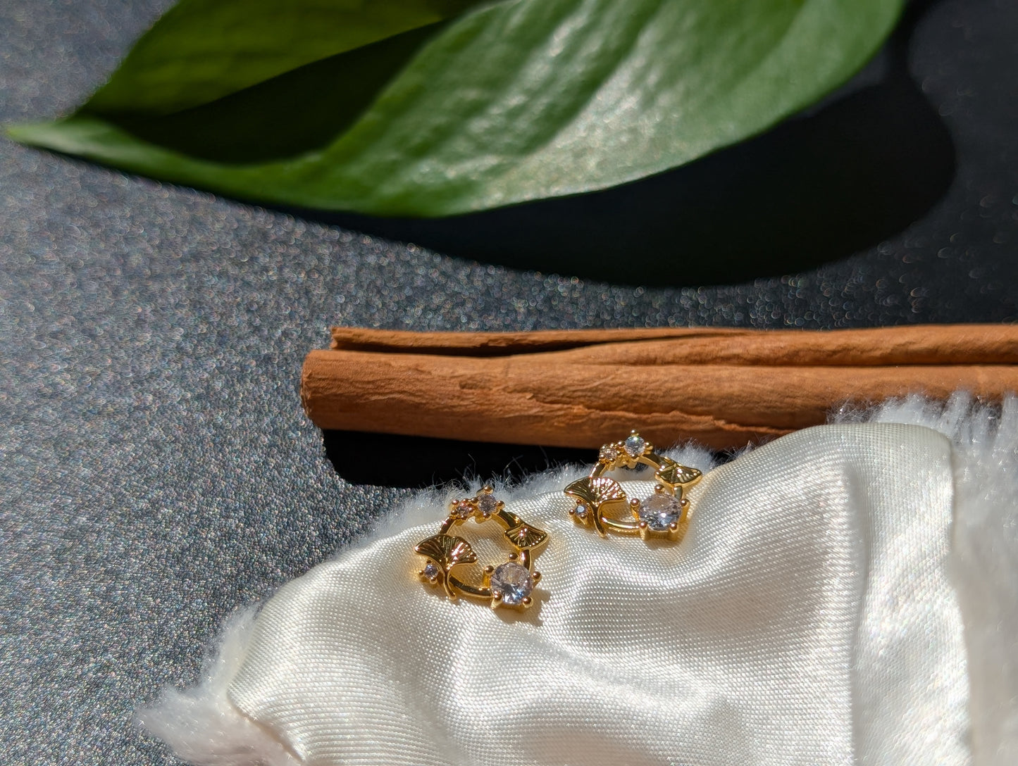 Sparkling Wreath Wonder, Studs or Clip-Ons (No Piercing Needed!)