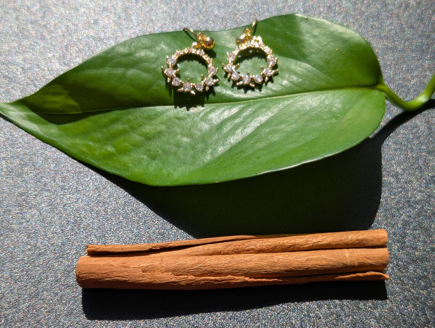 Twinkling Starry Circle Earrings (Stud or Clip-On!)