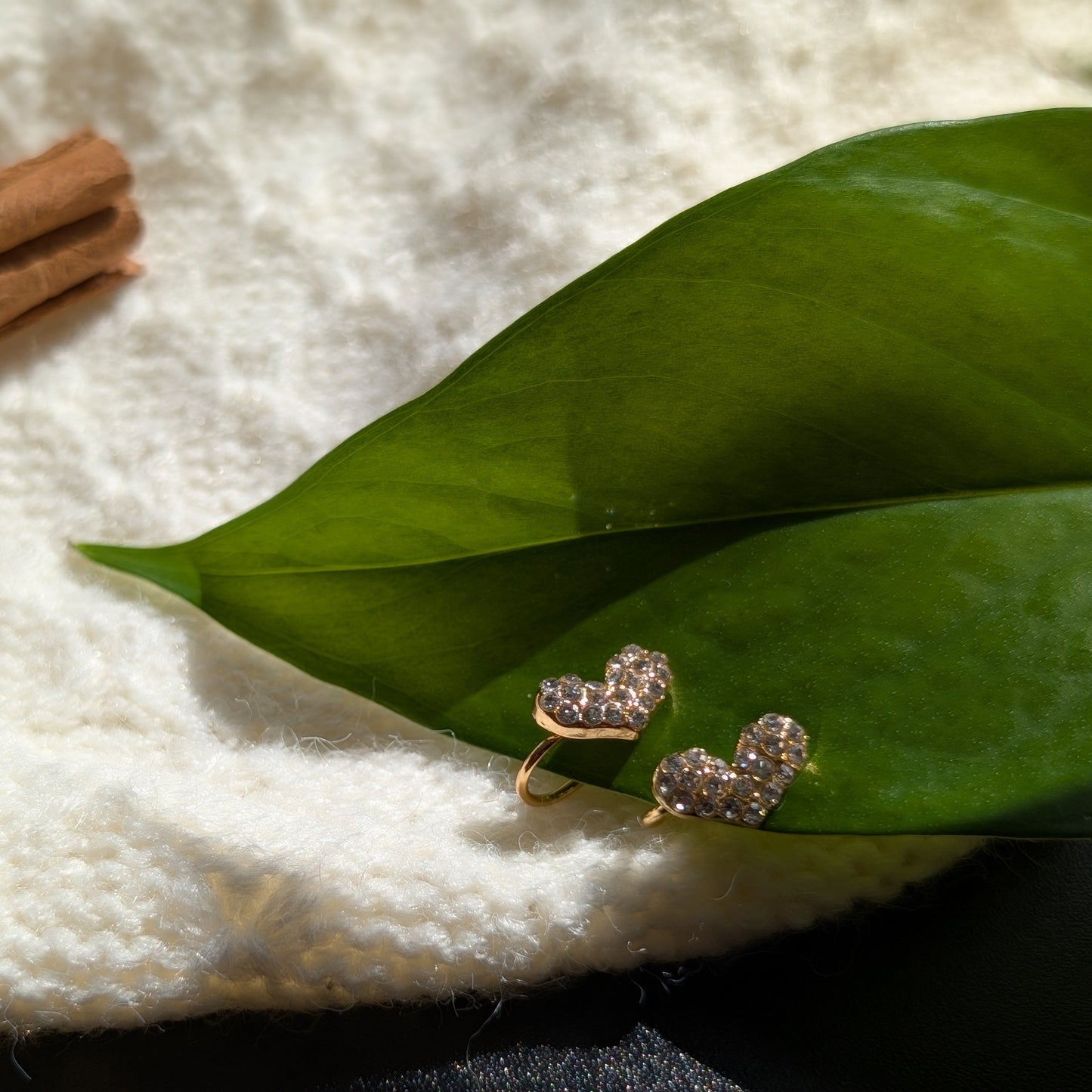 Sparkling Heart Hug Clip-Ons (No Piercings Needed!)