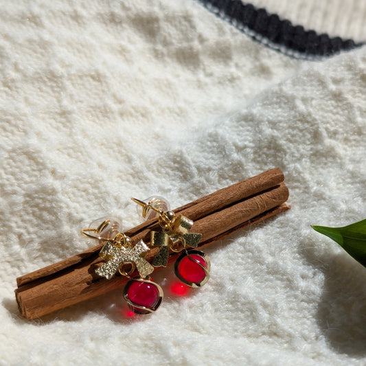 Ruby Bow Delight Clip-Ons (No Piercings Needed!)