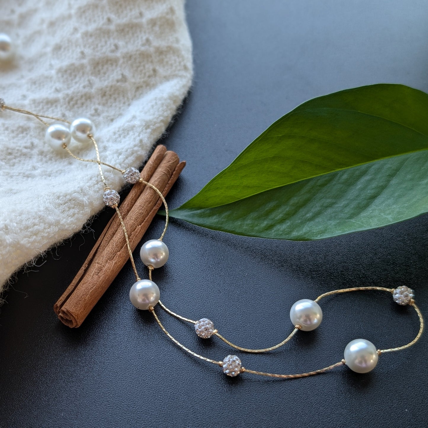 Dancing Pearl Sparkle Necklace