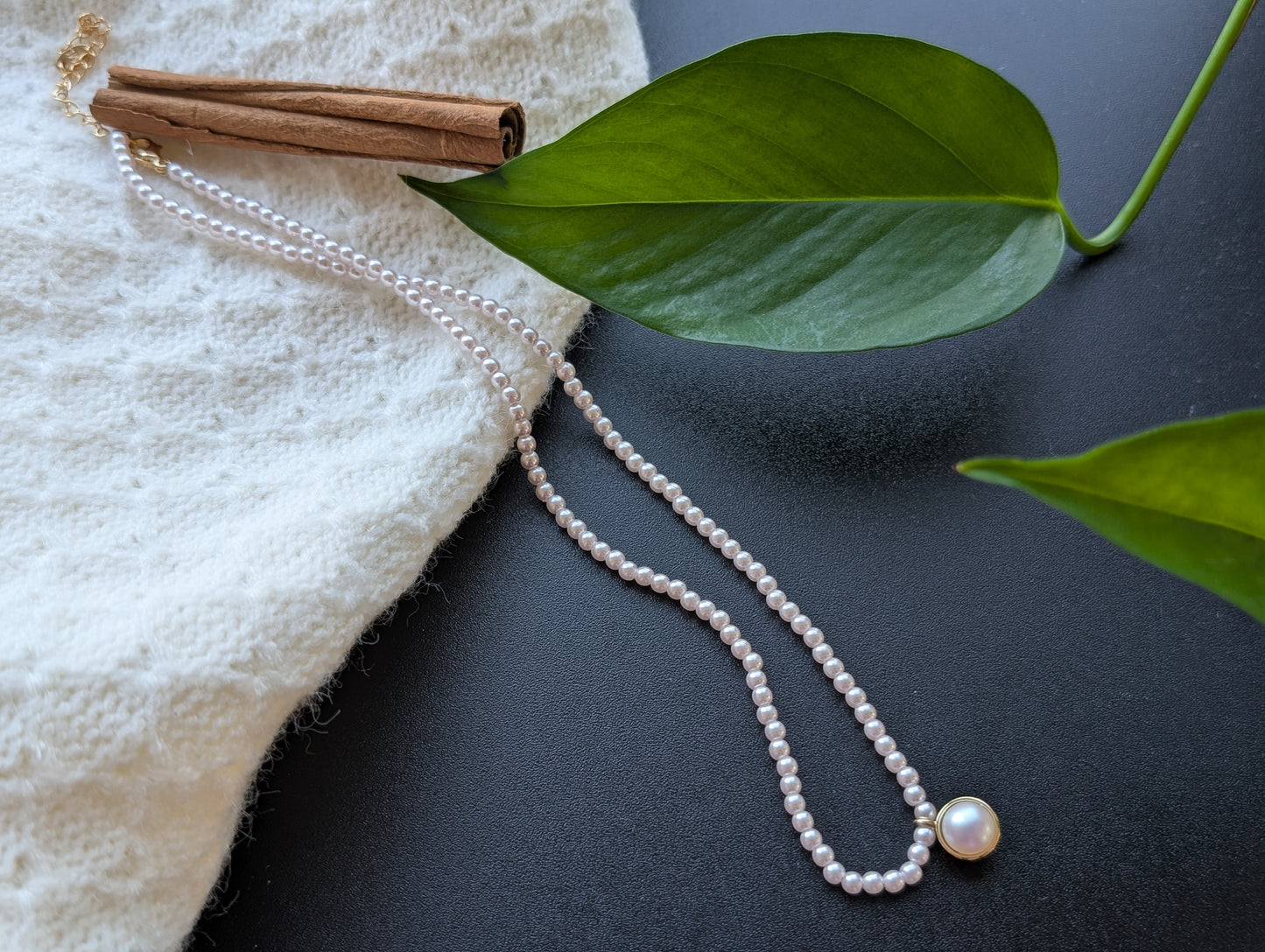 Dreamy Pearl Pendant Necklace