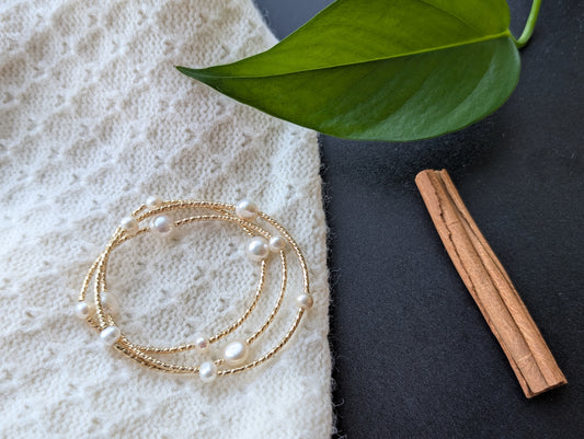 Twinkling Pearl Whisper Bracelet & Necklace