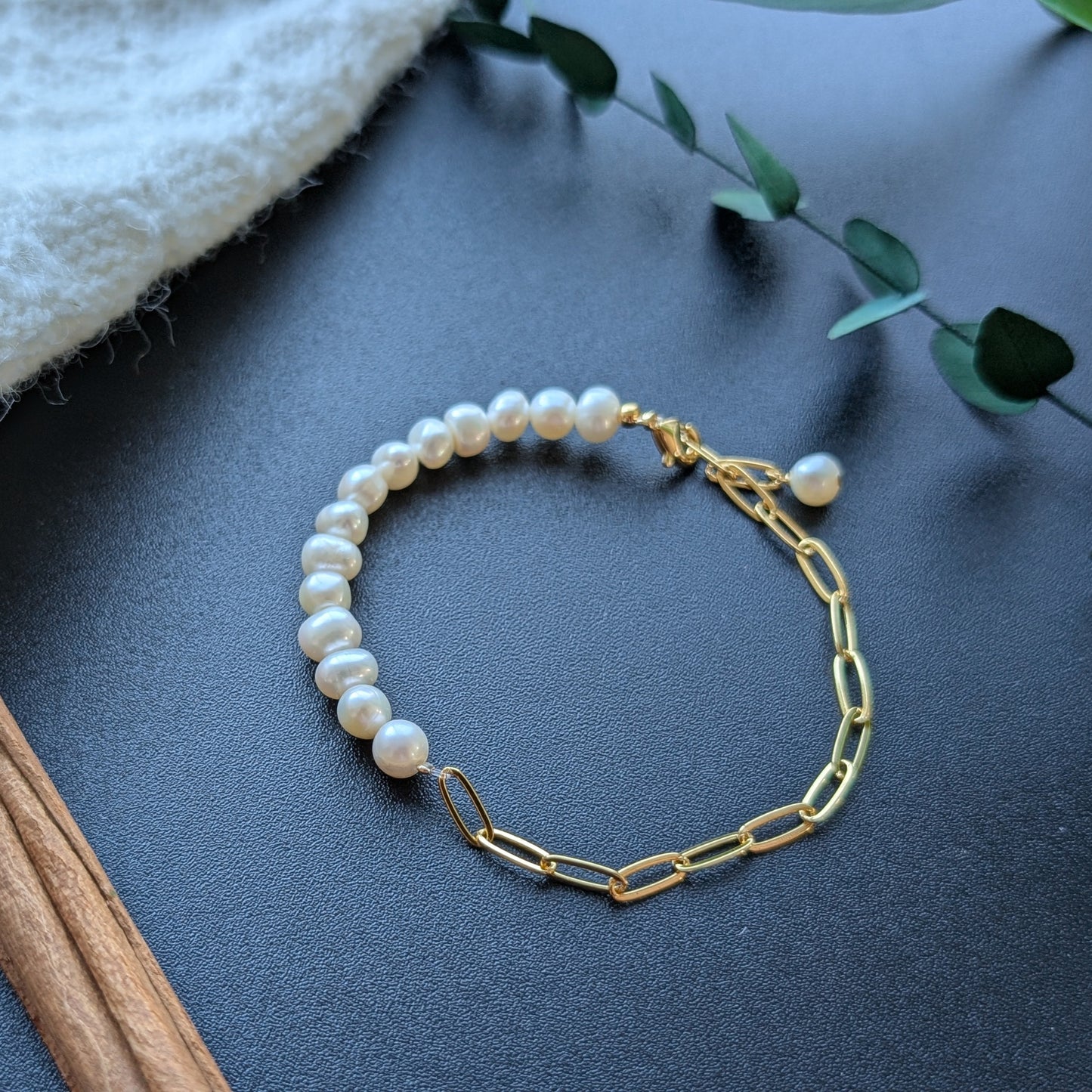 Freshwater Pearl Chain Bracelet