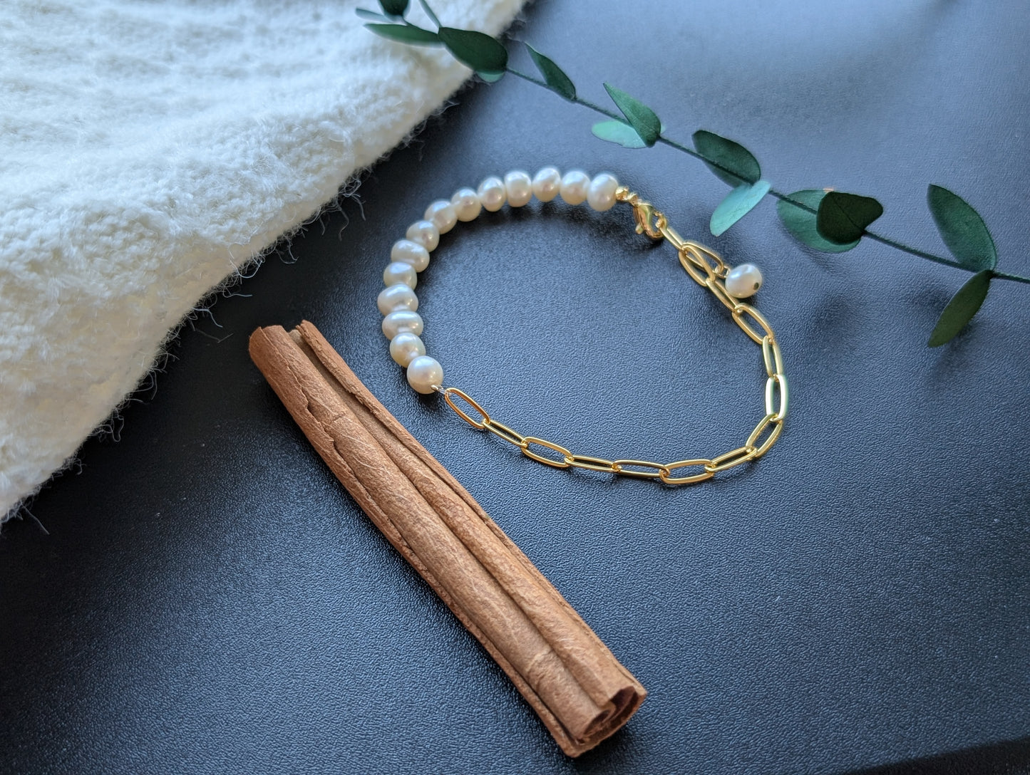 Freshwater Pearl Chain Bracelet