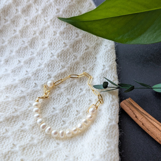 Freshwater Pearl Chain Bracelet