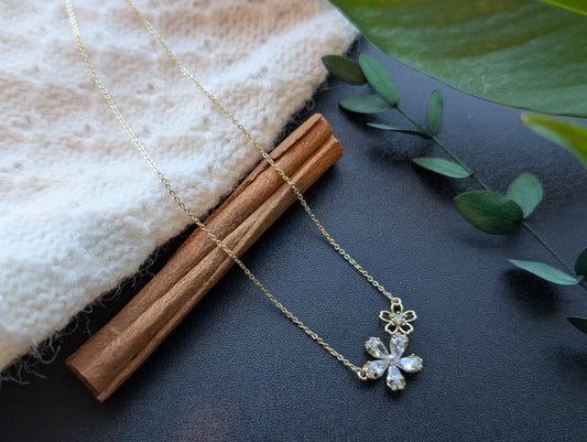 Double Flower Necklace